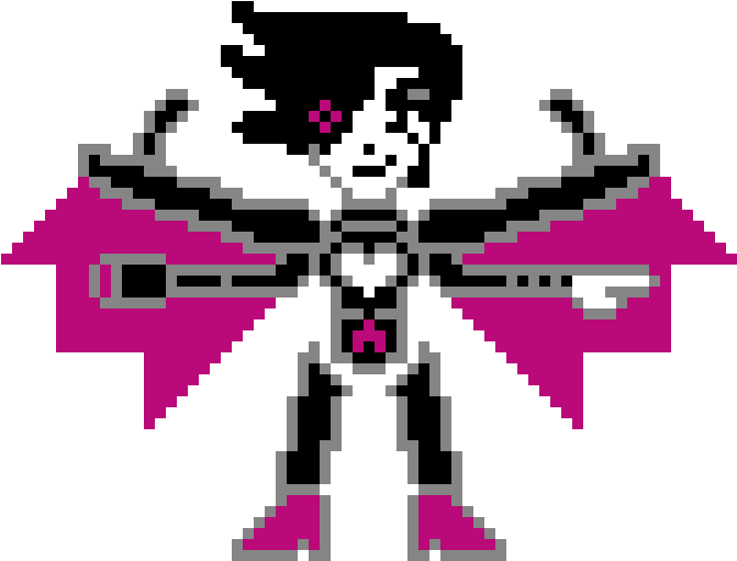 Mettaton Neo Overworld Sprite (770x620), Png Download
