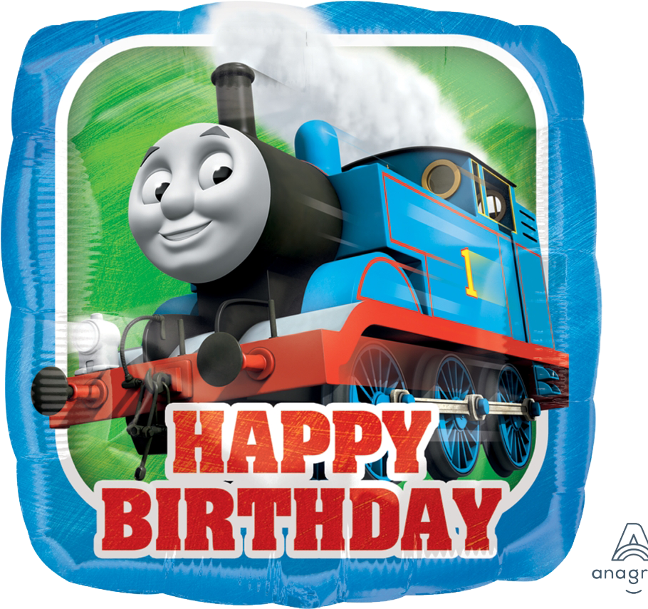 Thomas The Tank Engine Hbd - Thomas Happy Birthday Balloons (1000x854), Png Download