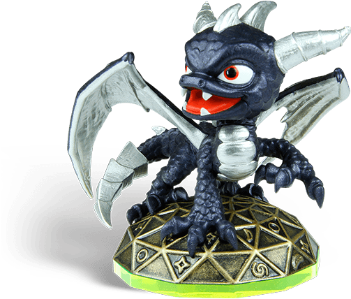 Dark Spyro Toy - Skylanders Spyro's Adventure Magic (580x600), Png Download