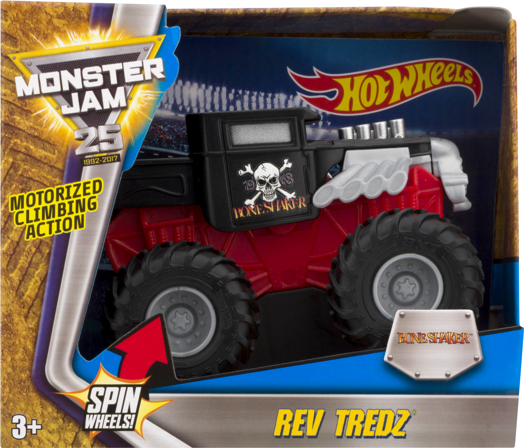 Hot Wheels Monster Jam 25 Rev Tredz (1800x1800), Png Download