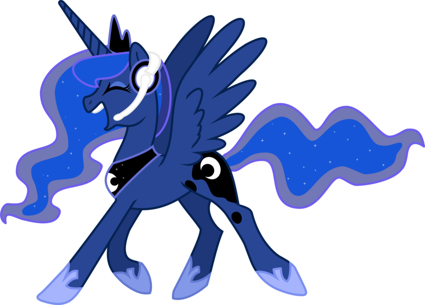 Gamer Luna - Cartoon (836x600), Png Download