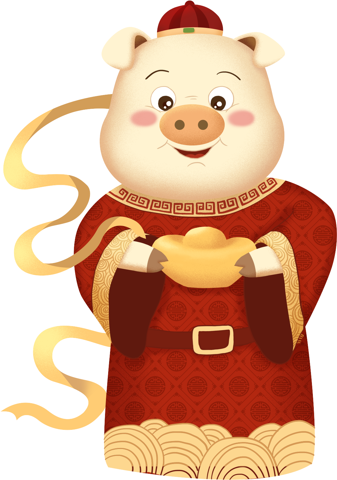 New Year Pig Kung Hei Fat Choi Of The Png And Psd - 豬 年 恭喜 發財 (2000x2000), Png Download