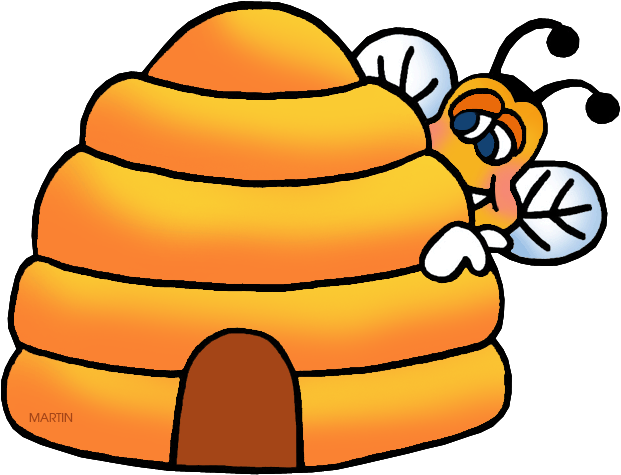 Bee Hive Clipart Class - Honey Bee Hive Clip Art (648x528), Png Download