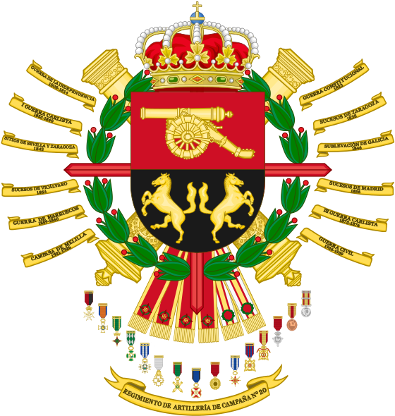 20th Field Artillery Regiment, Spanish Army - Escudo Infanteria Mecanizada Asturias 31 (566x599), Png Download