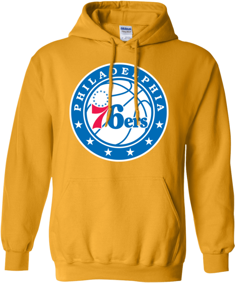 Philadelphia 76ers Pullover Hoodie - Yellow Hoodie With Rose (1155x1155), Png Download