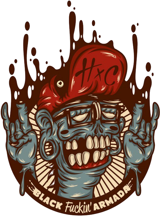 Cartoon Zombie Png Transparent Image - Black Fuckin Armada (540x834), Png Download