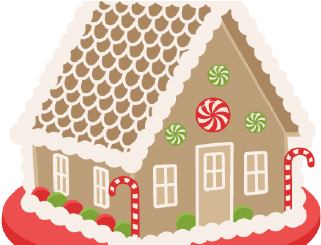 Big Gingerbread House Clipart (640x480), Png Download