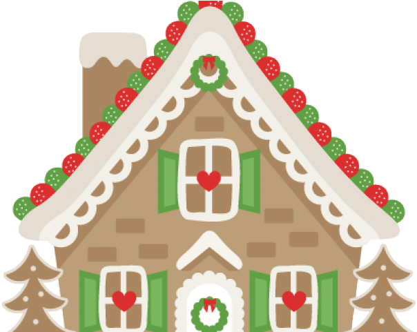 Gingerbread House Clipart Png (640x480), Png Download