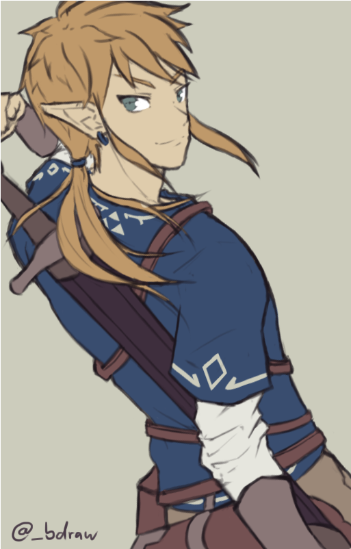 0 Replies 0 Retweets 3 Likes - Breath Of The Wild Link Fanart (801x801), Png Download