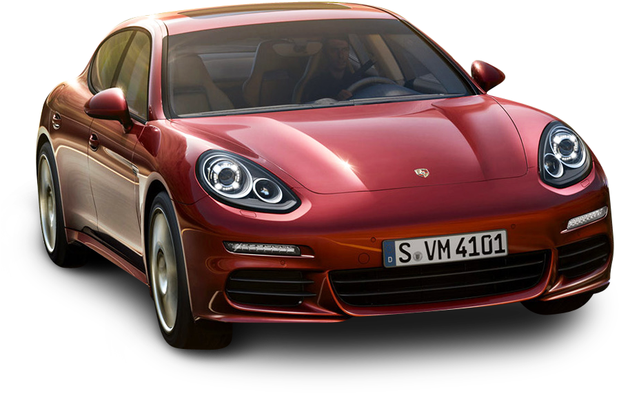 Red Porsche Panamera Car - Porsche Targa 4s (942x628), Png Download
