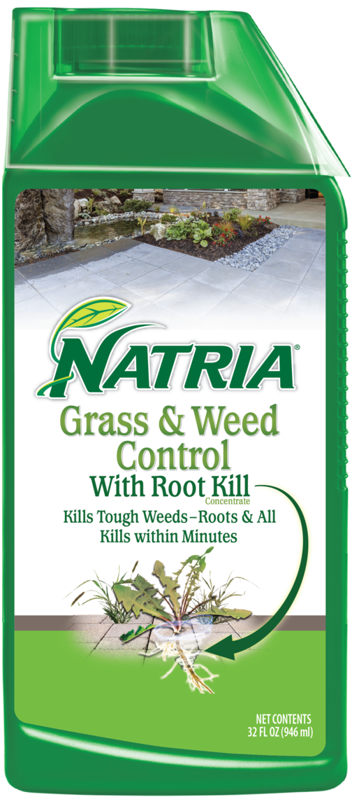 Grass & Weed Control With Root Kill Green Thumb Nursery - Weed Kill (619x1200), Png Download
