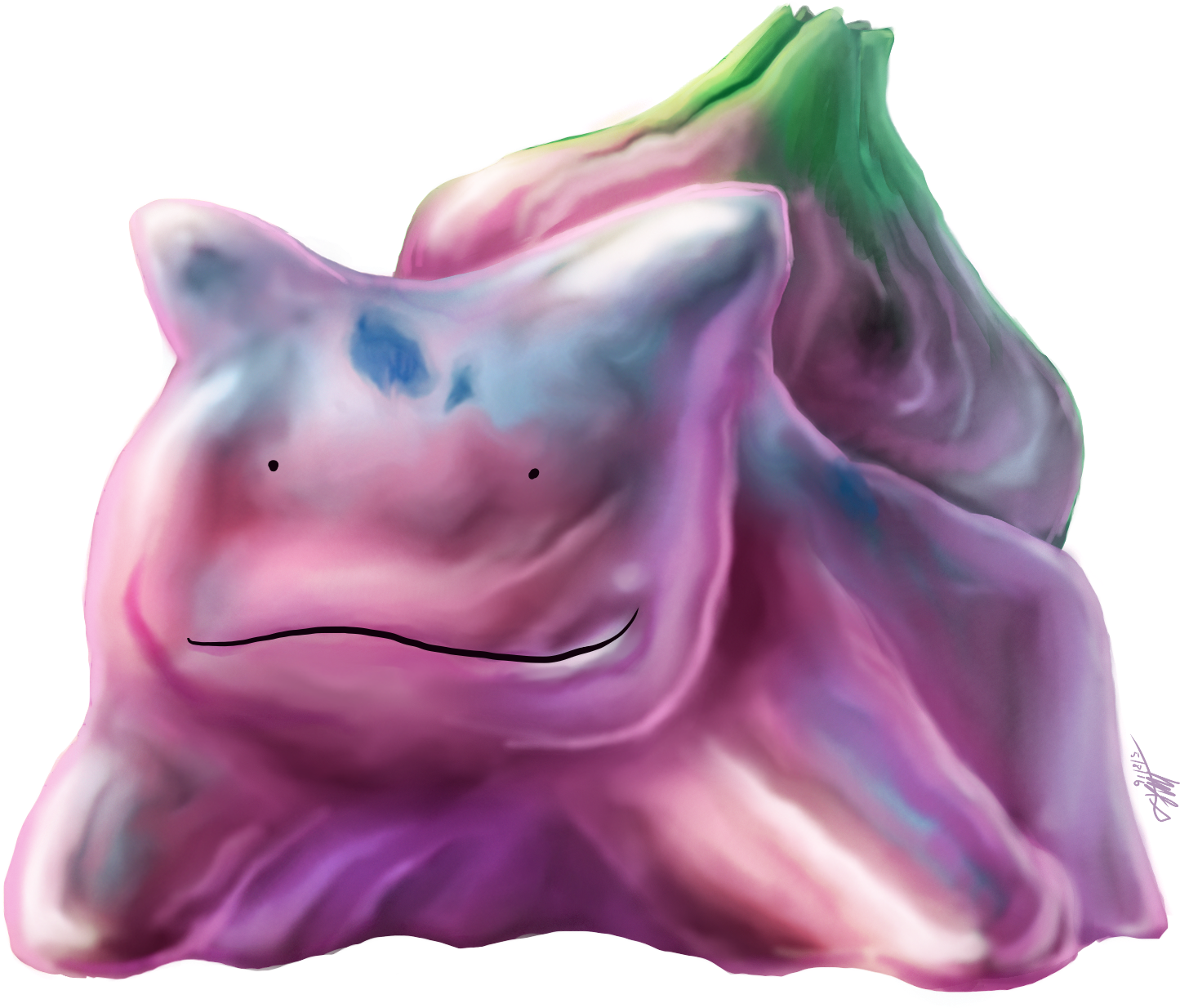 #132 Ditto Used Transform - Hippopotamus (1477x1260), Png Download