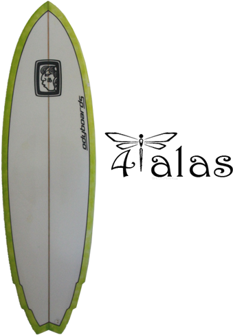 4-alas - Surfboard (540x600), Png Download