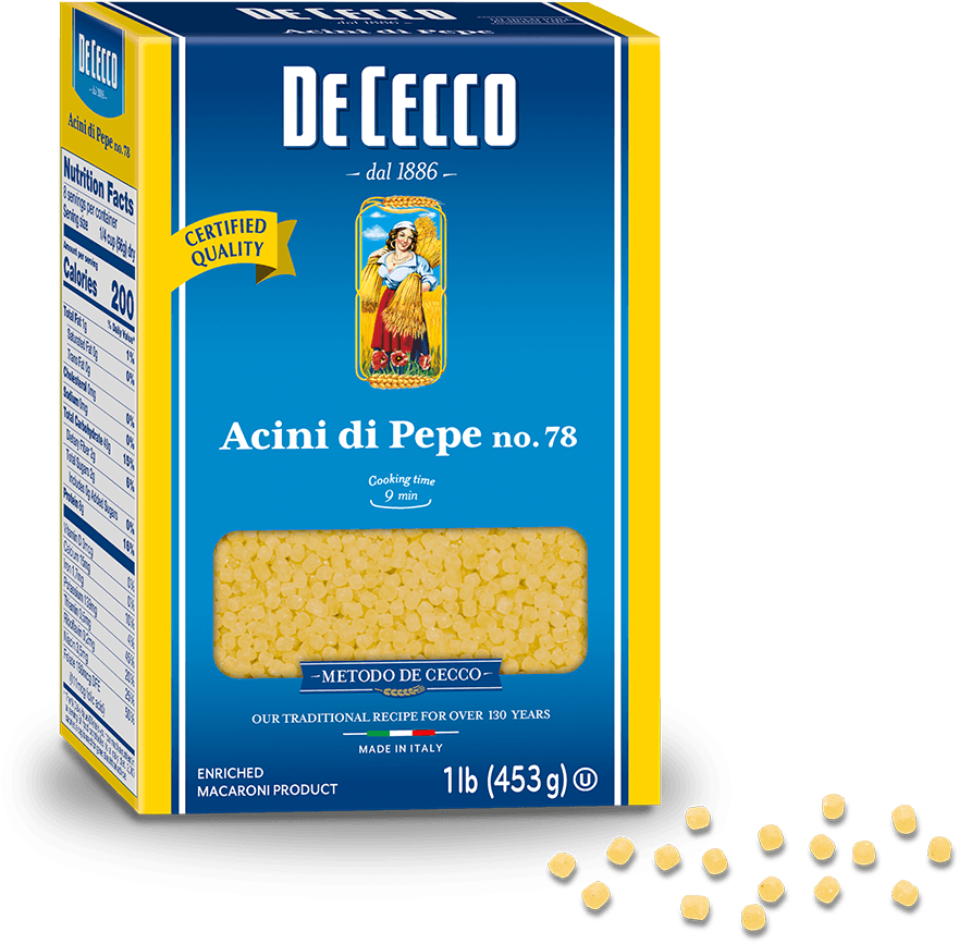 Acini Di Pepe No - Acini Di Pepe De Cecco (1024x880), Png Download