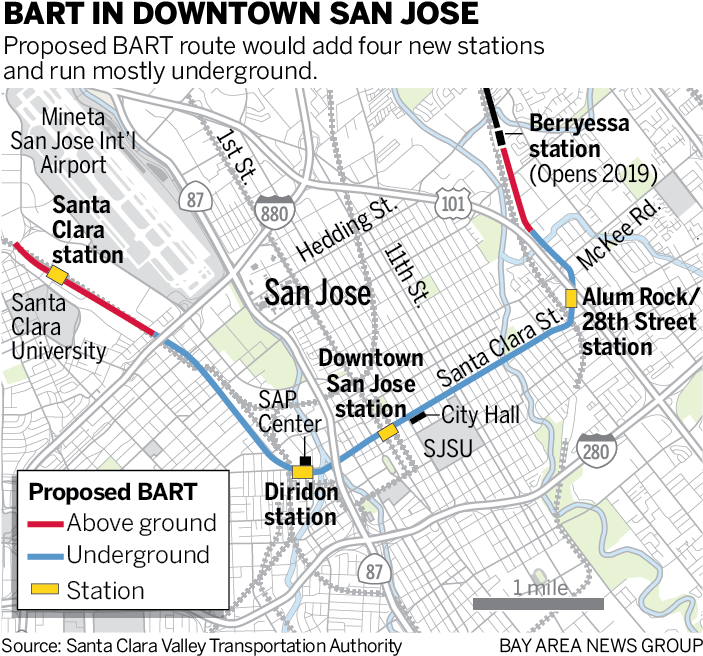 Bart Map “ - San Jose Bart (720x677), Png Download