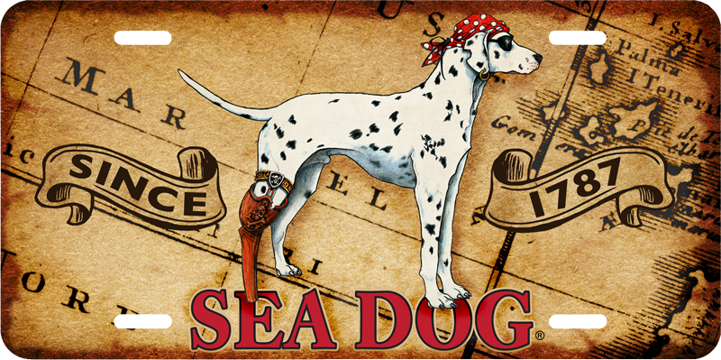 "treasure Map" Front License Plates Sea Dog Shop - Dalmatian (800x399), Png Download