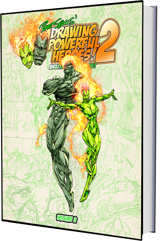 Bart Sears' Drawing Powerful Heroes - Illustration (775x1060), Png Download