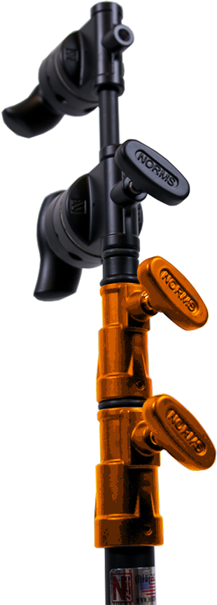 Void Black 40″ C-stand With Orange Castings - Pipe (1000x1000), Png Download