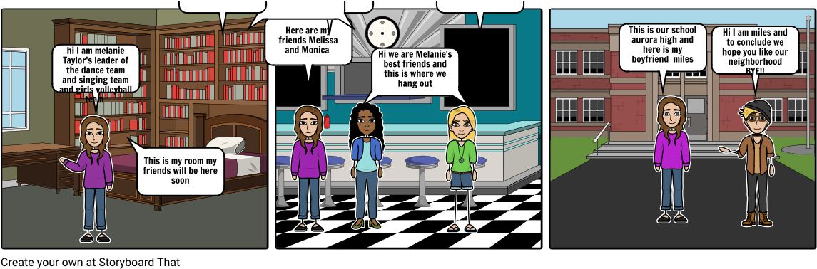My Neighborhood - Cartoon (1164x385), Png Download