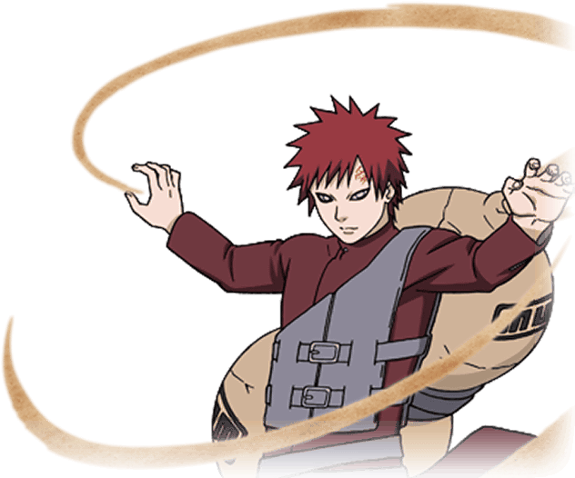 Kazekage Gaara - Cartoon (812x583), Png Download