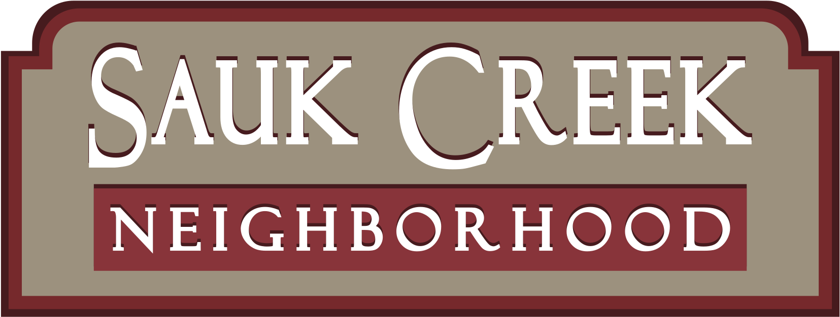 Sauk Creek Neighborhood Has Natural Appeal - Signage (1722x1015), Png Download