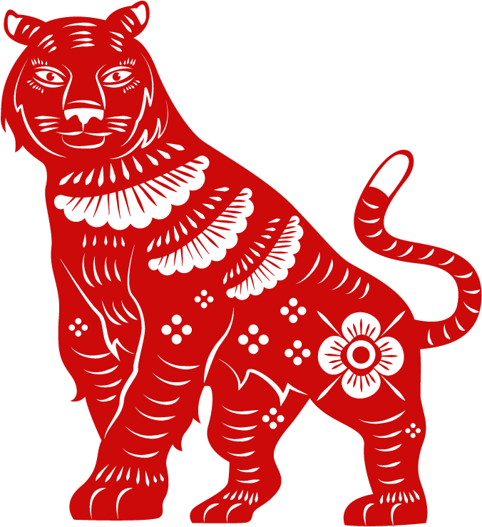 2010 - Tiger Chinese Zodiac Transparent (816x804), Png Download