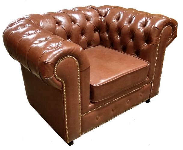 Brown Chesterfield Chair - Sofa Bed (800x600), Png Download