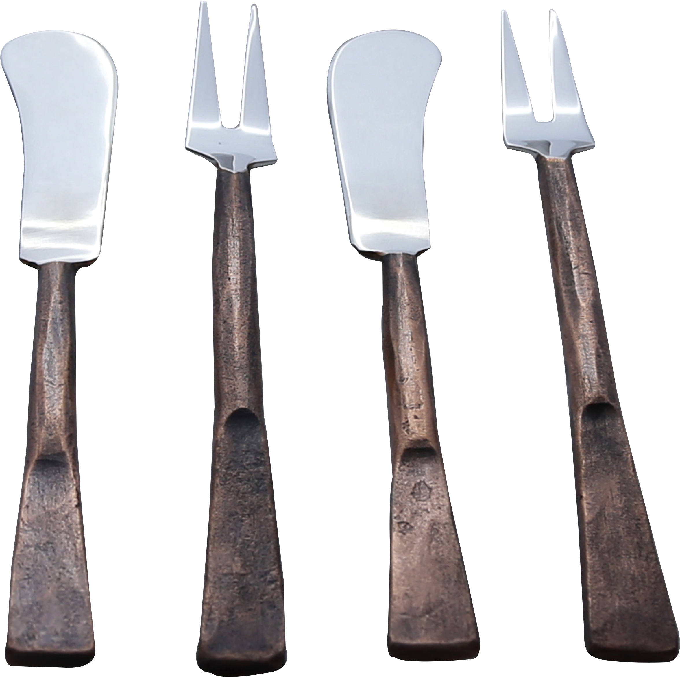 Copper Antique Celia Design Party 4 Pcs - Knife (3000x3000), Png Download