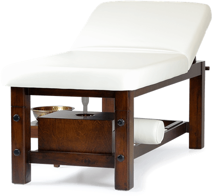 Featured Here The Shirodhara Massage Bed - Footstool (800x531), Png Download