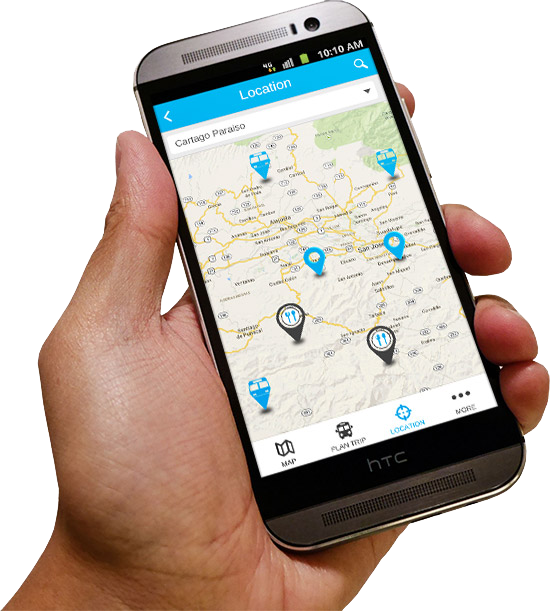 Plan Bus Trip With Navigation Travel App - Bus Location App (550x611), Png Download