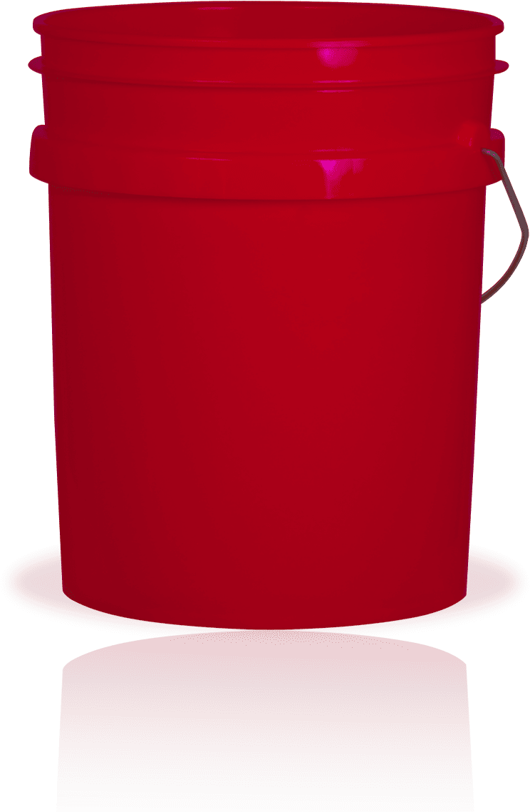 5 Gallon Red Plastic Bucket 3 Pack 7 - Plastic (838x1235), Png Download