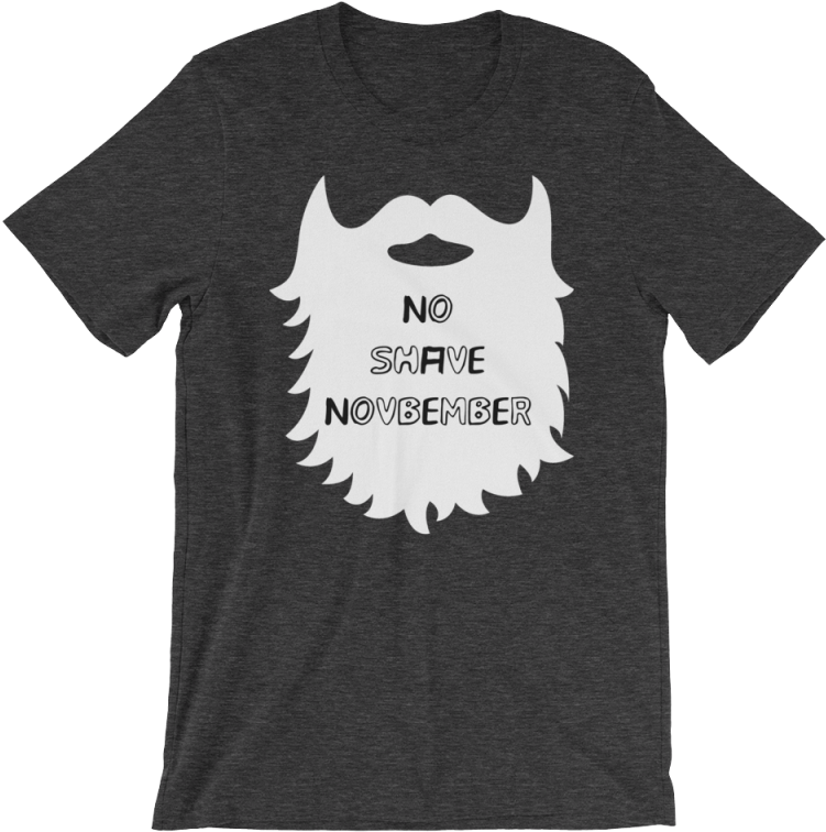 No Shave November T-shirt No Shave November, Beard - Adam Cole Bay Bay Shirt (800x800), Png Download