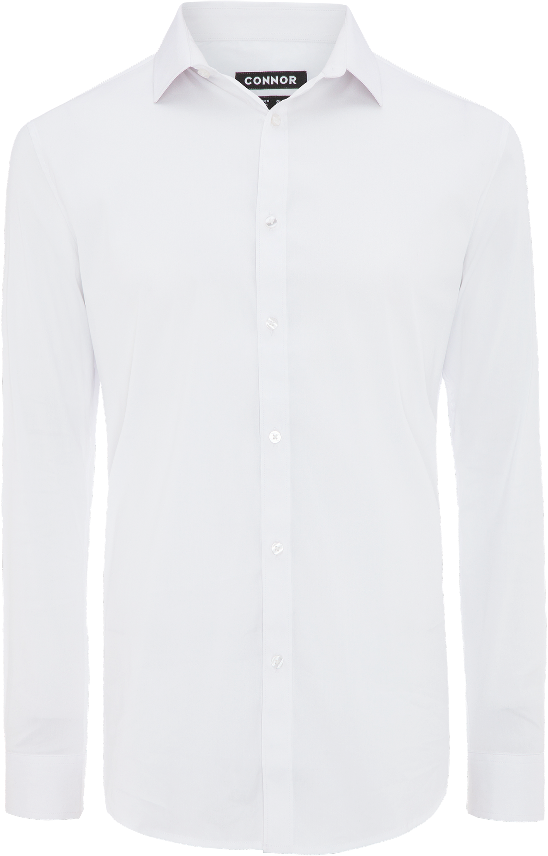 White Cyrus Slim Dress Shirt - Nike Therma Flex Showtime Crew (3000x3000), Png Download
