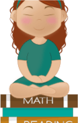 Meditation Clipart Calm Student - Student Relaxing Cartoon (640x480), Png Download
