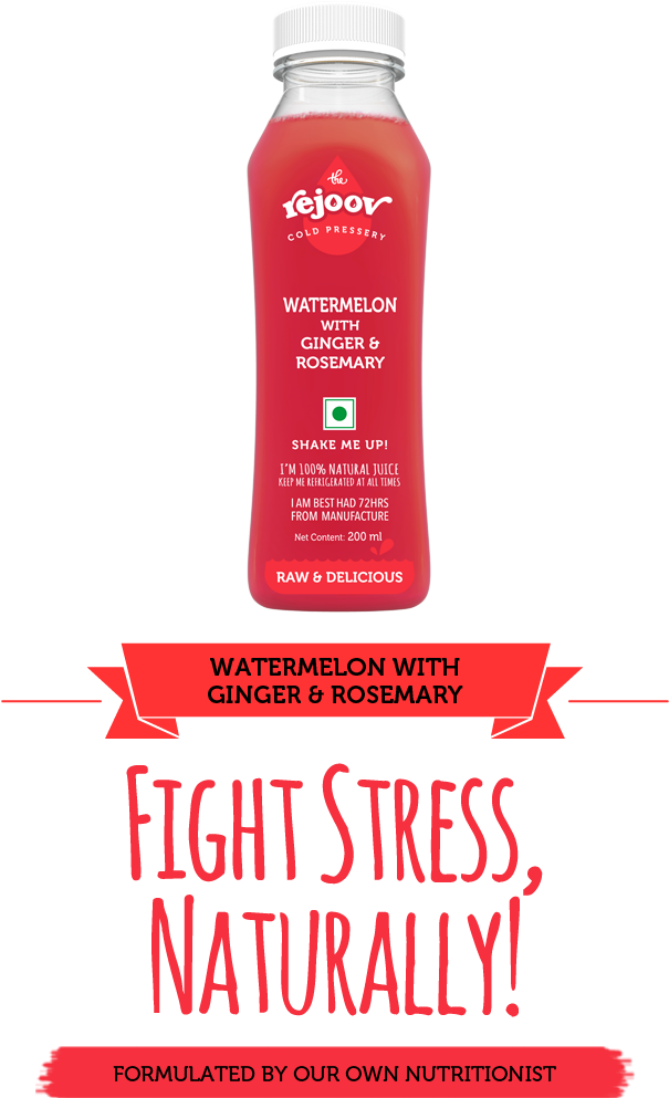 Rejoov Watermelon - Plastic Bottle (750x1094), Png Download