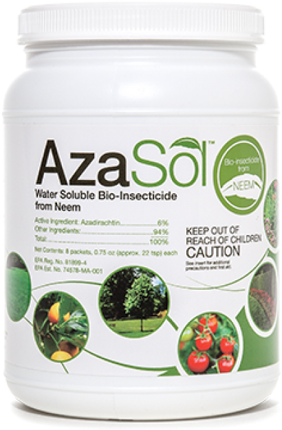 Azasol Container 6 Oz - Insecticide Bio (800x800), Png Download