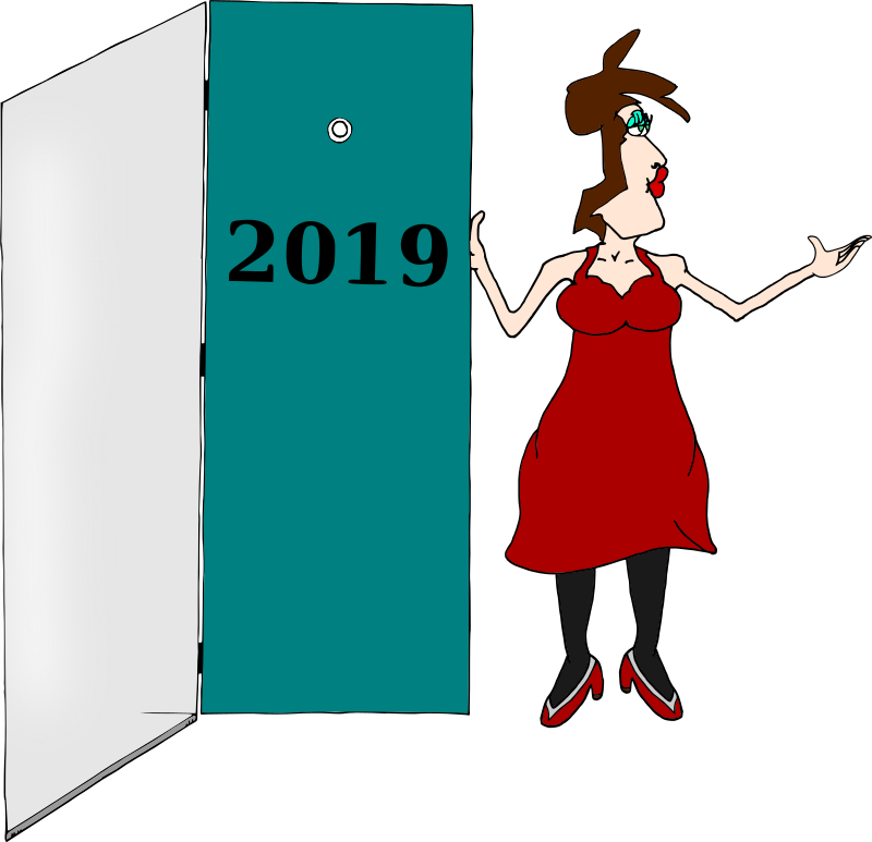 This Png File Is About Jump Into , Looking Forward - Welcome 2019 Clip Art (800x773), Png Download