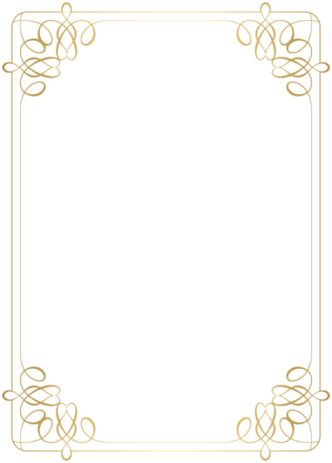 Free Png Download Border Frame Gold Clipart Png Photo - Png Clipart Gold Frame Png (480x669), Png Download