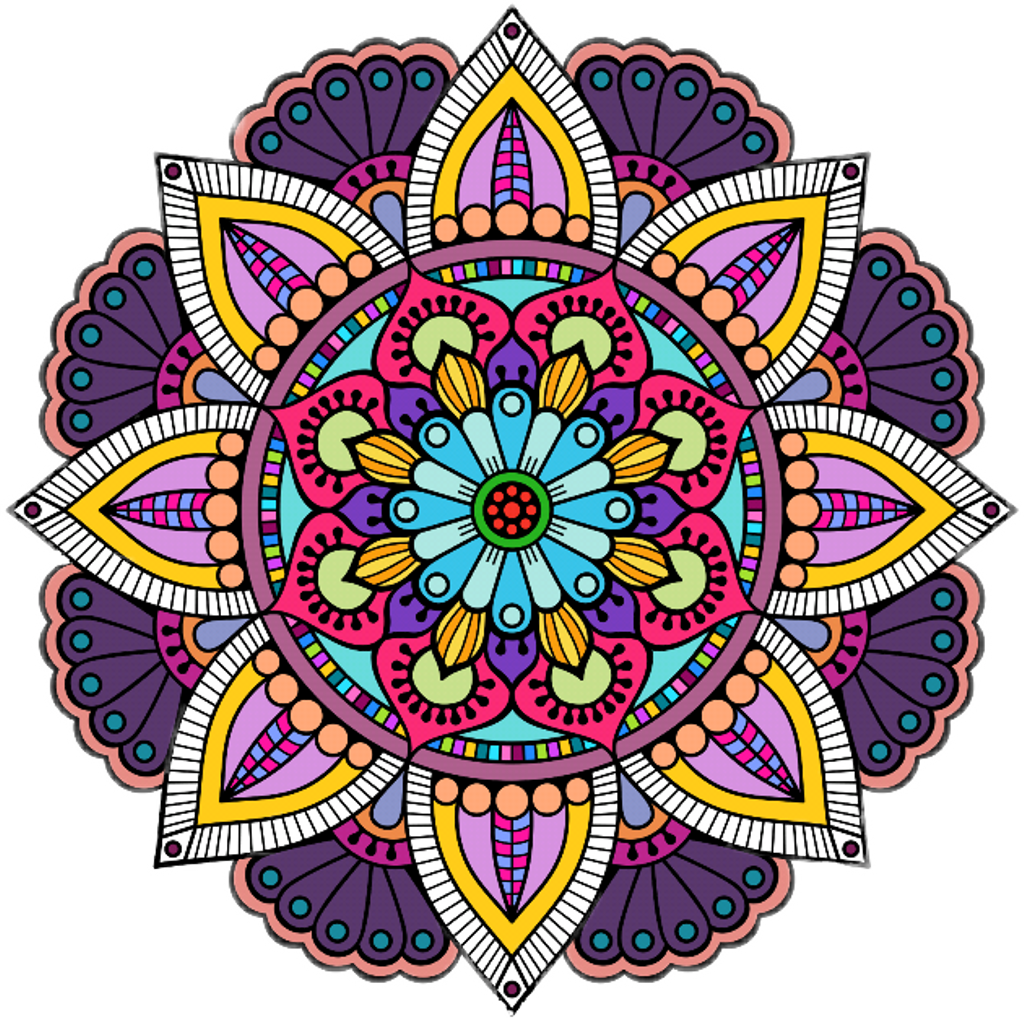 Colorful Sticker - Circle (1024x1022), Png Download