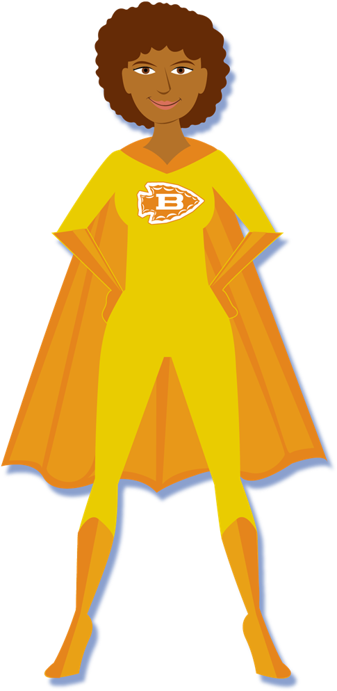 Girl's Hero - Cartoon (600x1081), Png Download