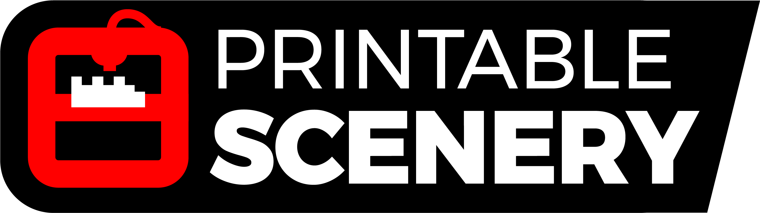Printable-scenerylogo Separated - Poster (3191x962), Png Download