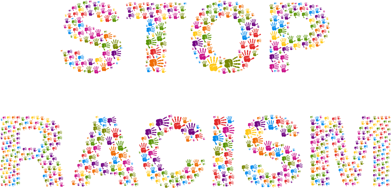 Discrimination In The Uk - Stop Racism No Background (1280x640), Png Download