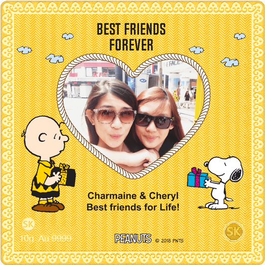 Best Friends Forever 999 Pure Gold Bar Yb400-b - Cartoon (600x600), Png Download