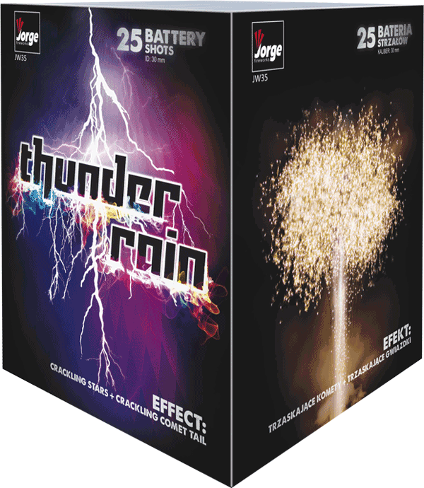 Thunder Rain Barrage - Graphic Design (600x690), Png Download