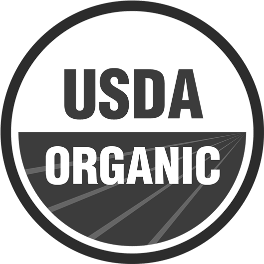 Usd Organic Coffee - Black And White Organic Logo (803x576), Png Download