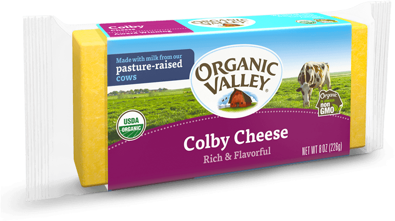 Browse Our Product Line - Organic Valley Monterey Jack Cheese (807x538), Png Download