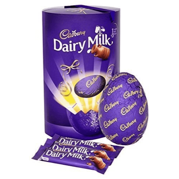 Cadbury Dairy Milk Easter Egg Plus Three Milk Chocolate - Cadbury Dairy Milk Egg (800x600), Png Download