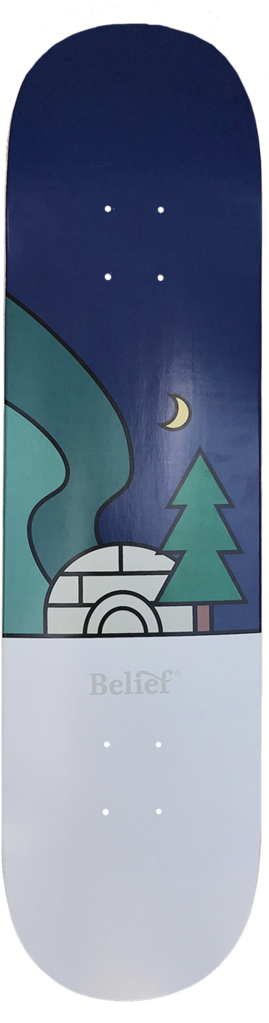 Northern Lights Deck - Skateboard Deck (1024x1024), Png Download