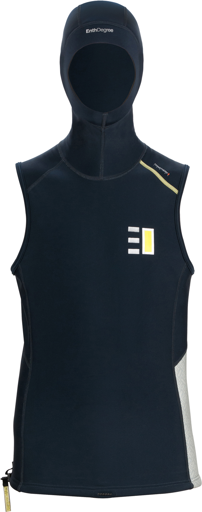 Enth Degree Atoll Hooded Vest - Active Tank (1800x1800), Png Download