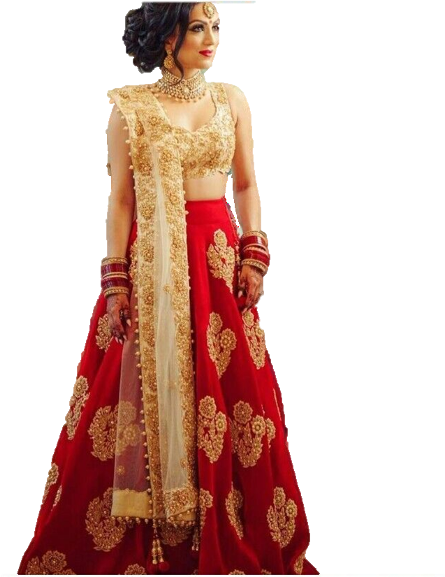 Red Embroidered Free Size Semi Stitched Silk Lehenga - Lehenga Choli Flipkart (714x825), Png Download